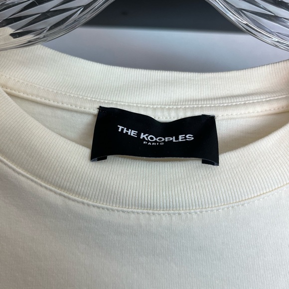 NWT The Kooples Mountain Graphic Tee In ecru - Picture 3 of 4